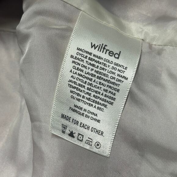 Wilfred Cropped Rust Red Woven Jacket Women’s Small Textured Lightweight Blazer - Picture 4 of 9